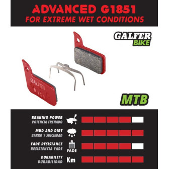 Brake Pads GALFER - MAGURA Julie (01-08) - Advanced