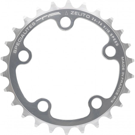 Chainring Spécialités TA Zélito Triple (74mm) Inner 9/10-speed Silver