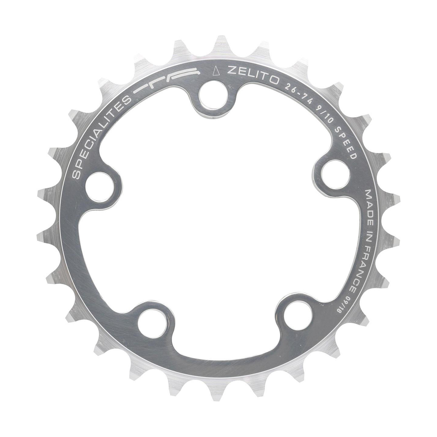 Chainring Spécialités TA Zélito Triple (74mm) Inner 9/10-speed Silver