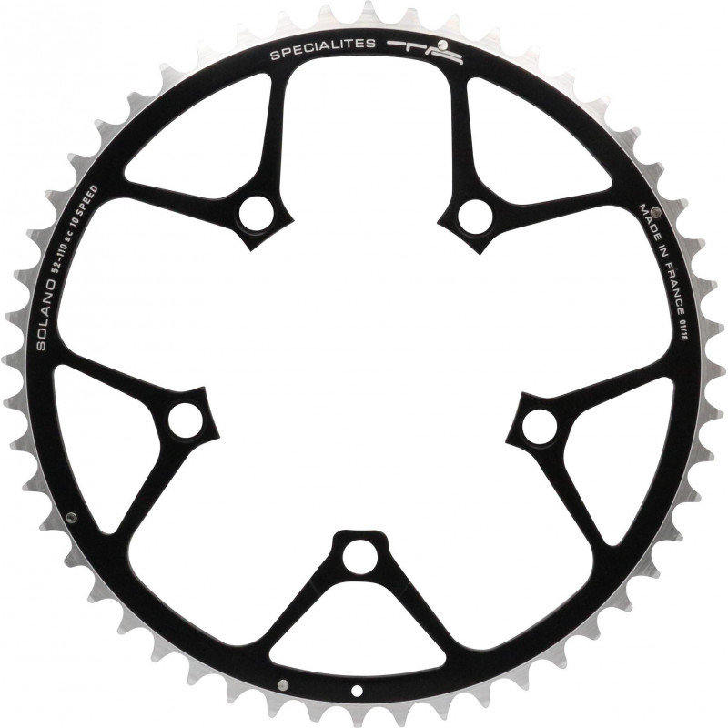 Plateau Spécialités TA Solano Extérieur 110mm Campagnolo Compact Spécialités TA PL50110319 Double Plateau Spécialités TA Solano Extérieur 110mm Campagnolo Compact Spécialités TA PL50110319 Double