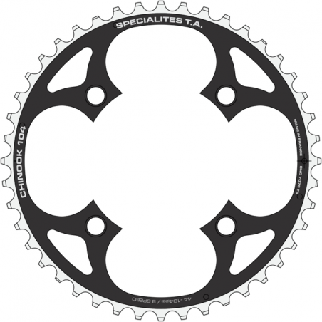 Chainring Spécialités TA Chinook 9-speed Outer 104mm Matt Black