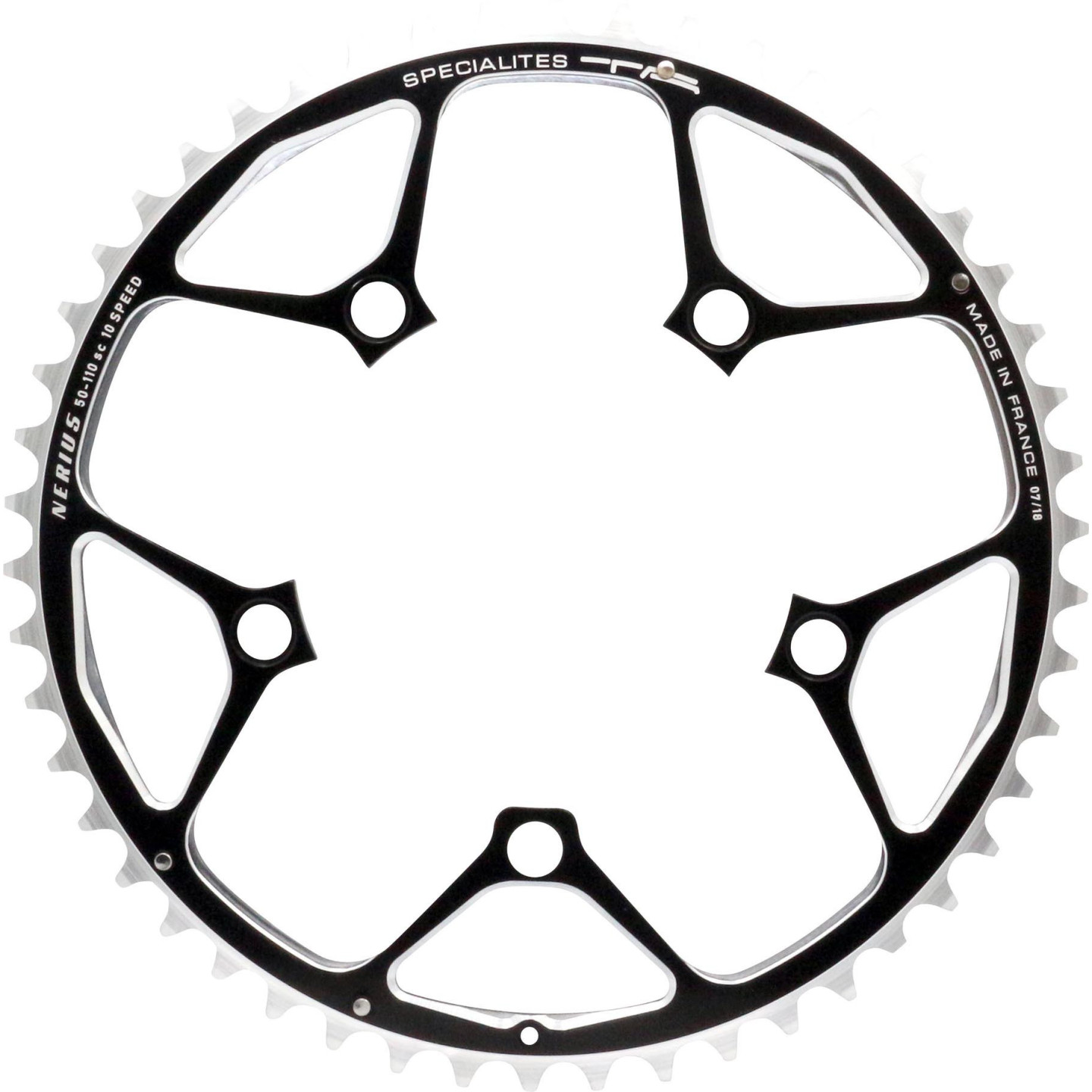 Chainring Spécialités TA Nérius Outer Campagnolo Compact Veloce/Centaur/Chorus/Record 10-speed Black