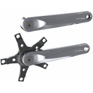 Spécialités TA Carmina Triple 130/74mm crank arm pair - Polished Silver