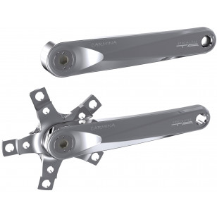 Spécialités TA Carmina Triple 110/74mm crank arm pair - Polished Silver