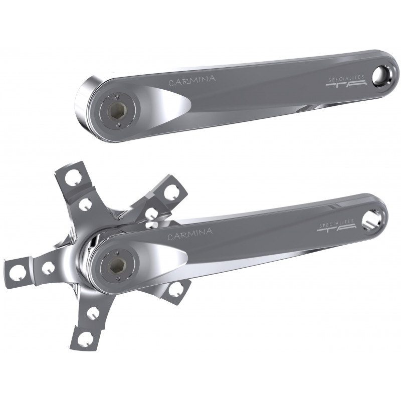 Spécialités TA Carmina Triple 110/74mm Kurbelpaar - Silber poliert Spécialités TA Carmina Triple 110/74mm Kurbelpaar - Silber poliert