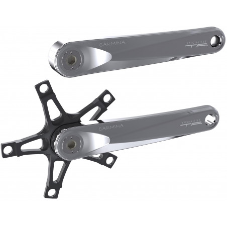 Spécialités TA Carmina Double 130mm crank arm pair - Polished Silver