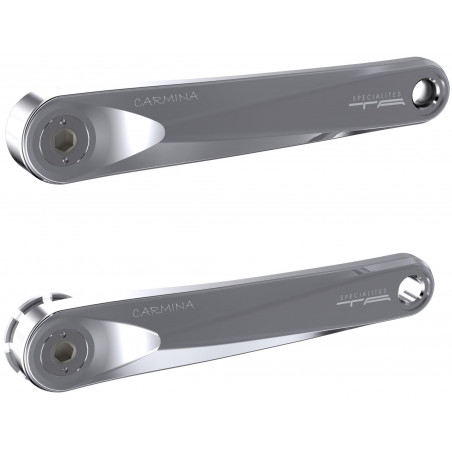 Spécialités TA Carmina crank arm pair - Polished Silver (without spider)