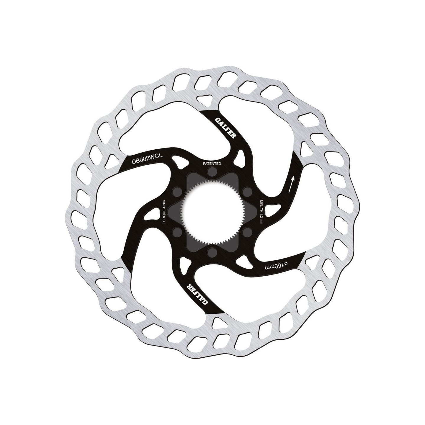 Brake Disc Galfer Centre Lock - Wave - ø160mm - 141g