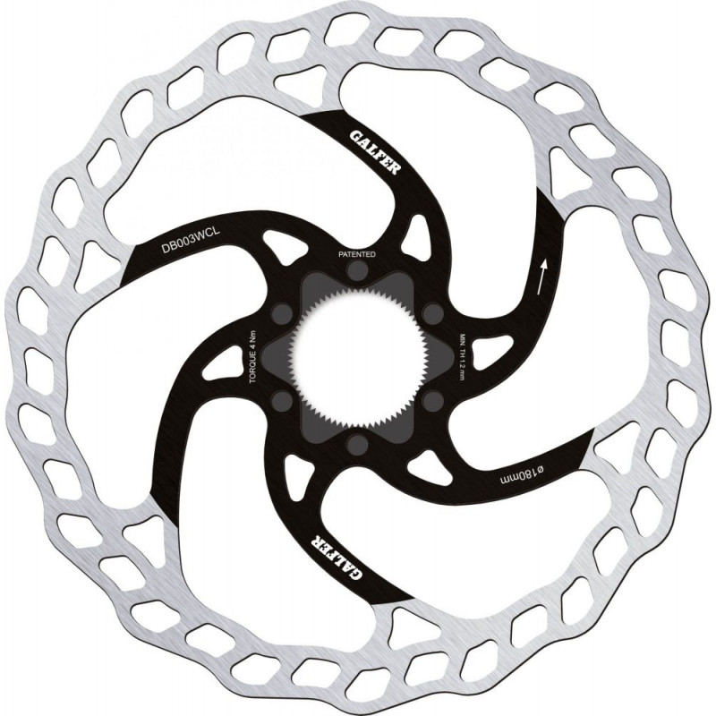 Brake Disc Galfer Centre Lock - Wave - ø180mm - 147g Brake Disc Galfer Centre Lock - Wave - ø180mm - 147g