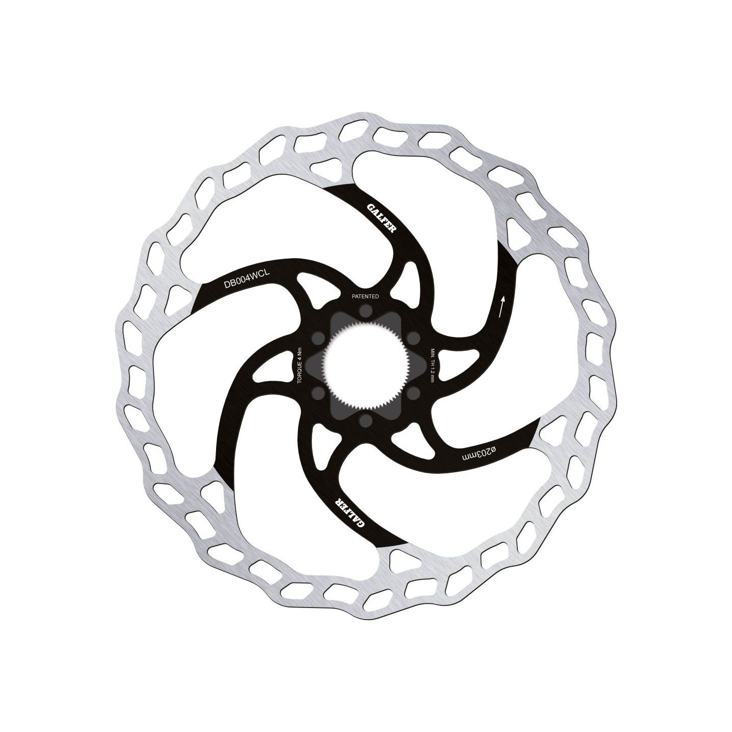 Brake Disc Galfer Centre Lock - Wave - ø203mm - 157g