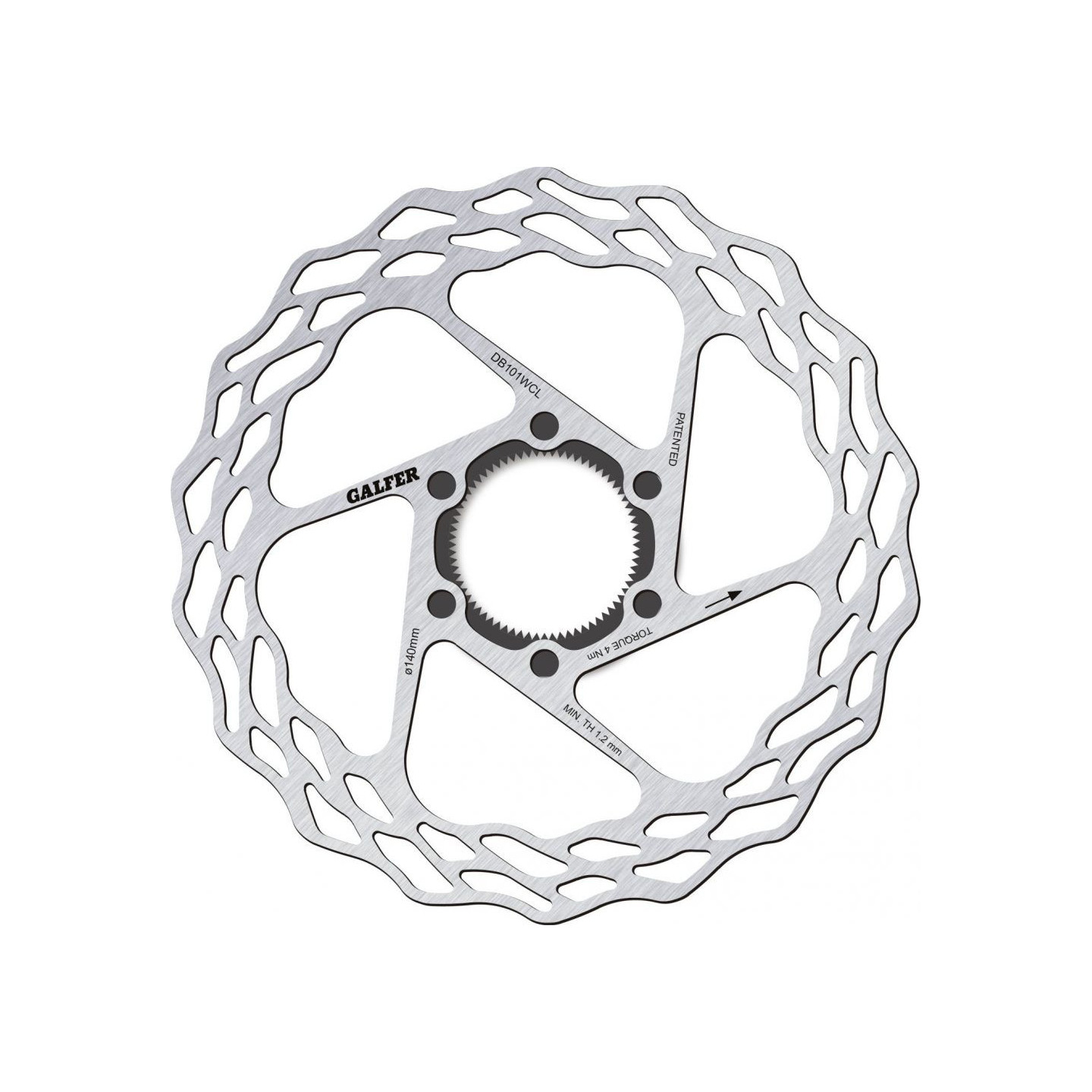 Brake Disc Galfer - Wave Road Centre Lock - ø140mm - 76g