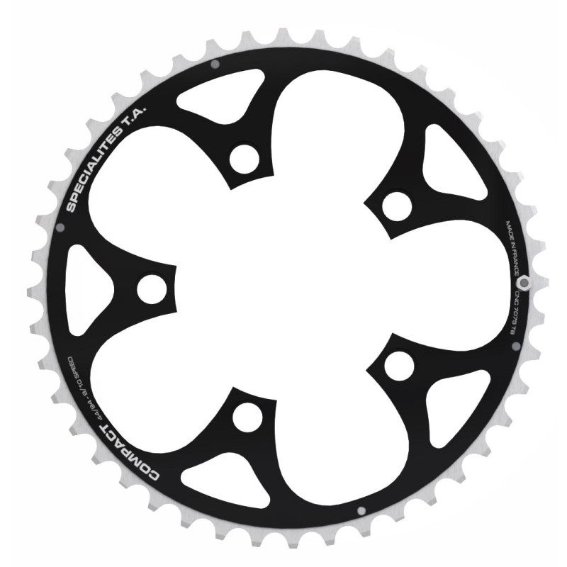 Spécialités TA Compact 9-speed kettingblad buiten 94mm Zwart Spécialités TA Compact 9-speed kettingblad buiten 94mm Zwart