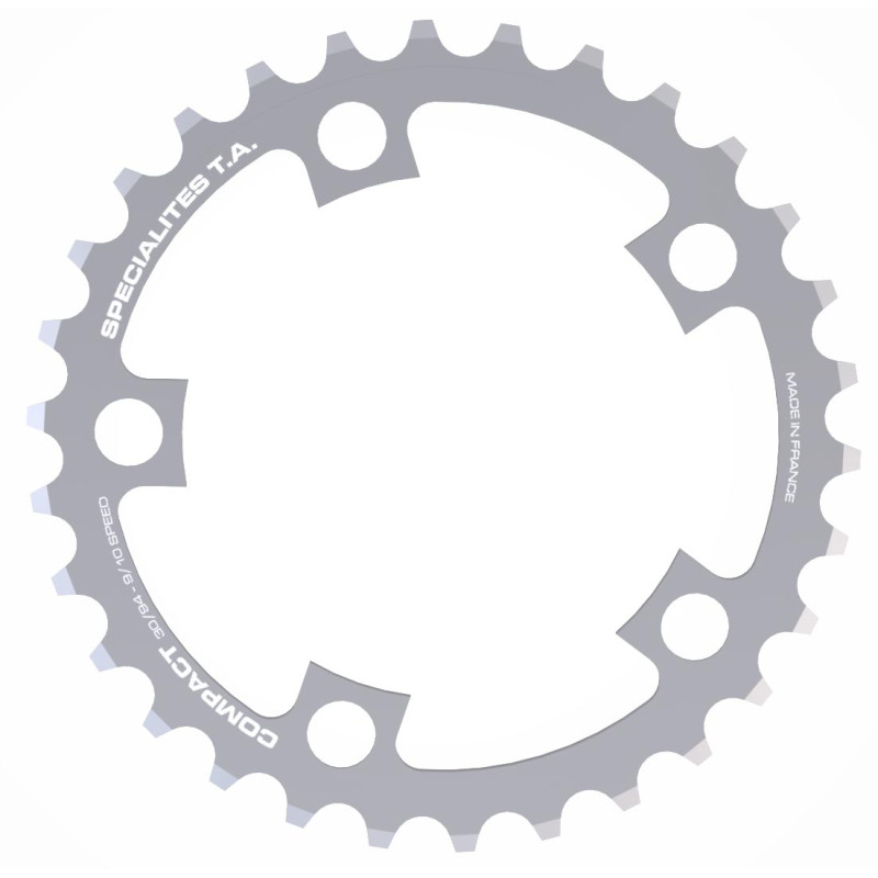 Chainring Spécialités TA Compact 9-speed Middle 94mm Silver