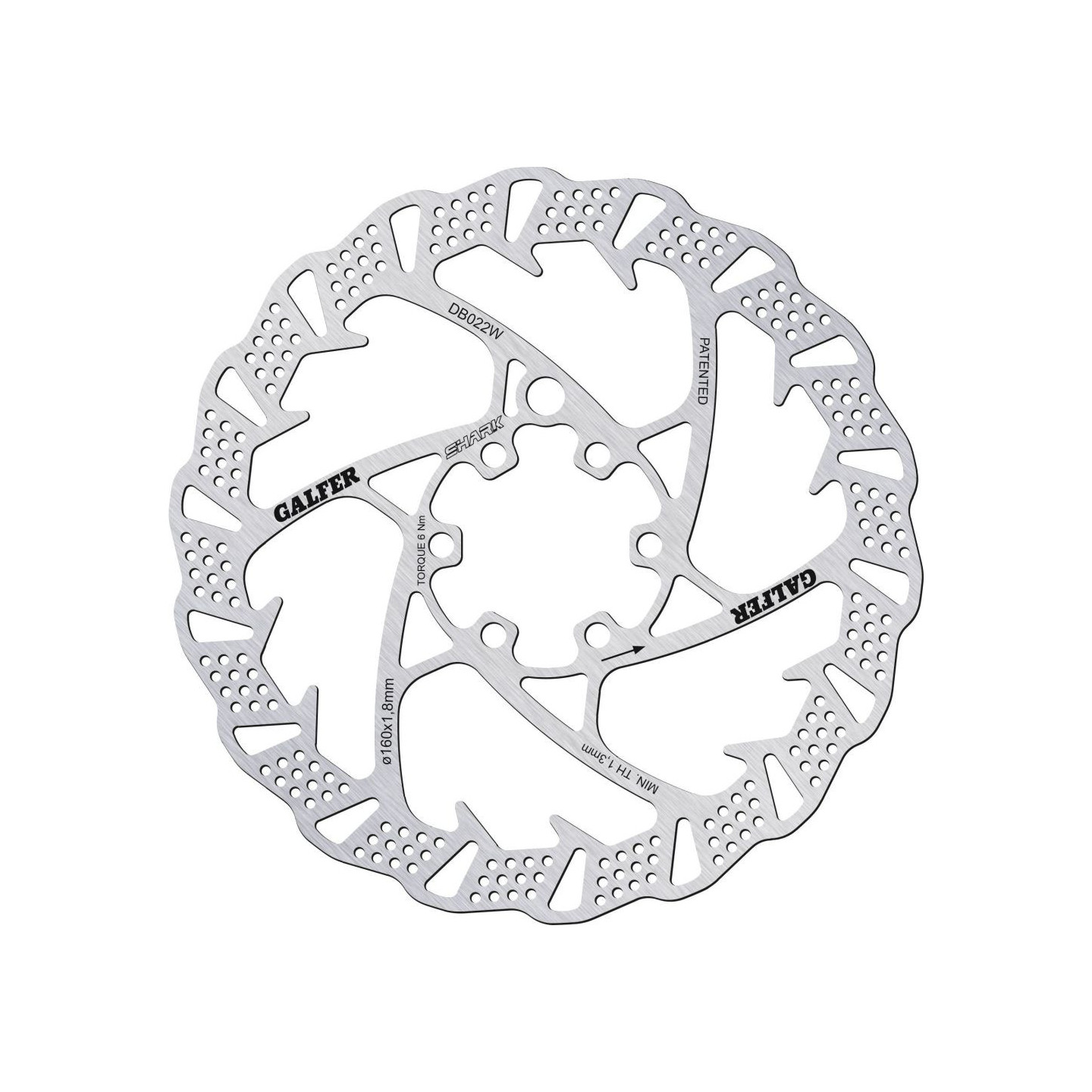 Brake Disc Galfer - Wave Shark - ø160mm - 104g
