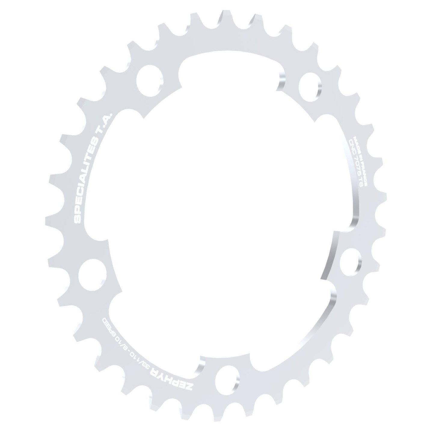 Chainring Spécialités TA Zéphyr Compact 110mm Inner 9/10/11-speed Silver