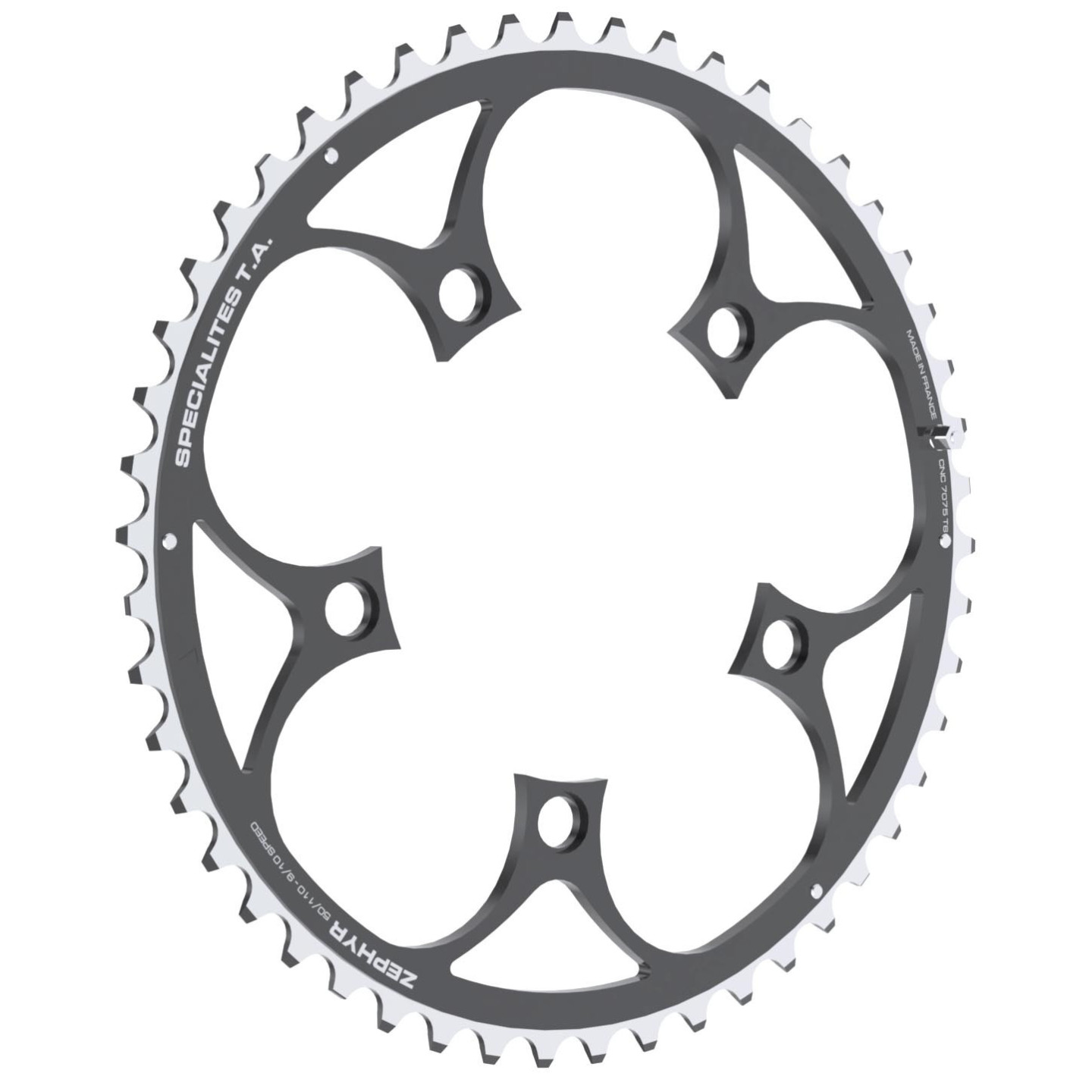 Chainring Spécialités TA Zéphyr Compact 110mm Outer 9/10-speed Black