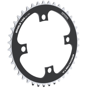 Single Chainring Spécialités TA 104mm SINGLE SPEED/TANDEM/ROHLOFF Black