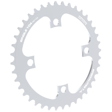 Monocorona Spécialités TA 104mm SINGLE SPEED/TANDEM/ROHLOFF argento