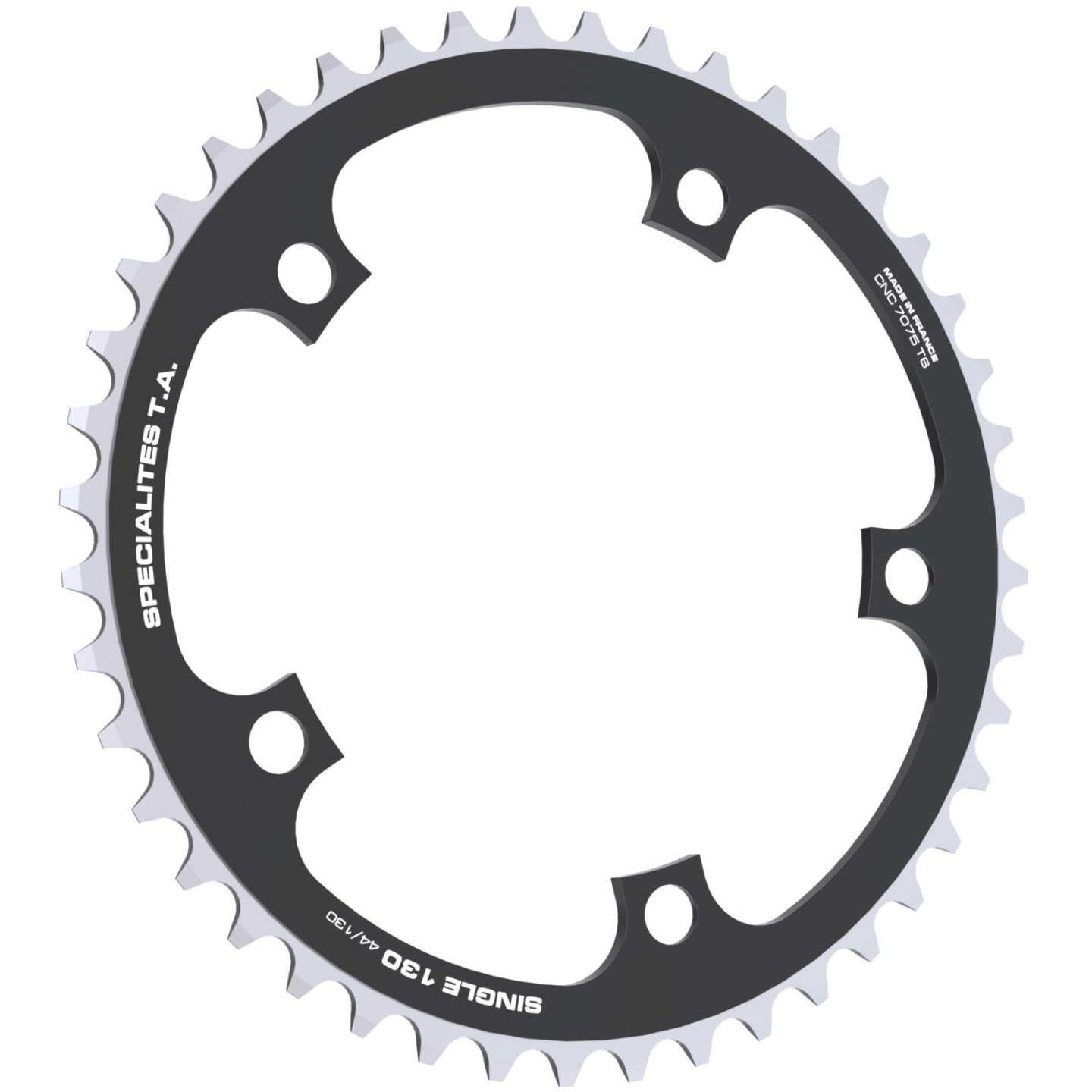 Single Chainring Spécialités TA 130mm SINGLE SPEED/TANDEM/ROHLOFF Black