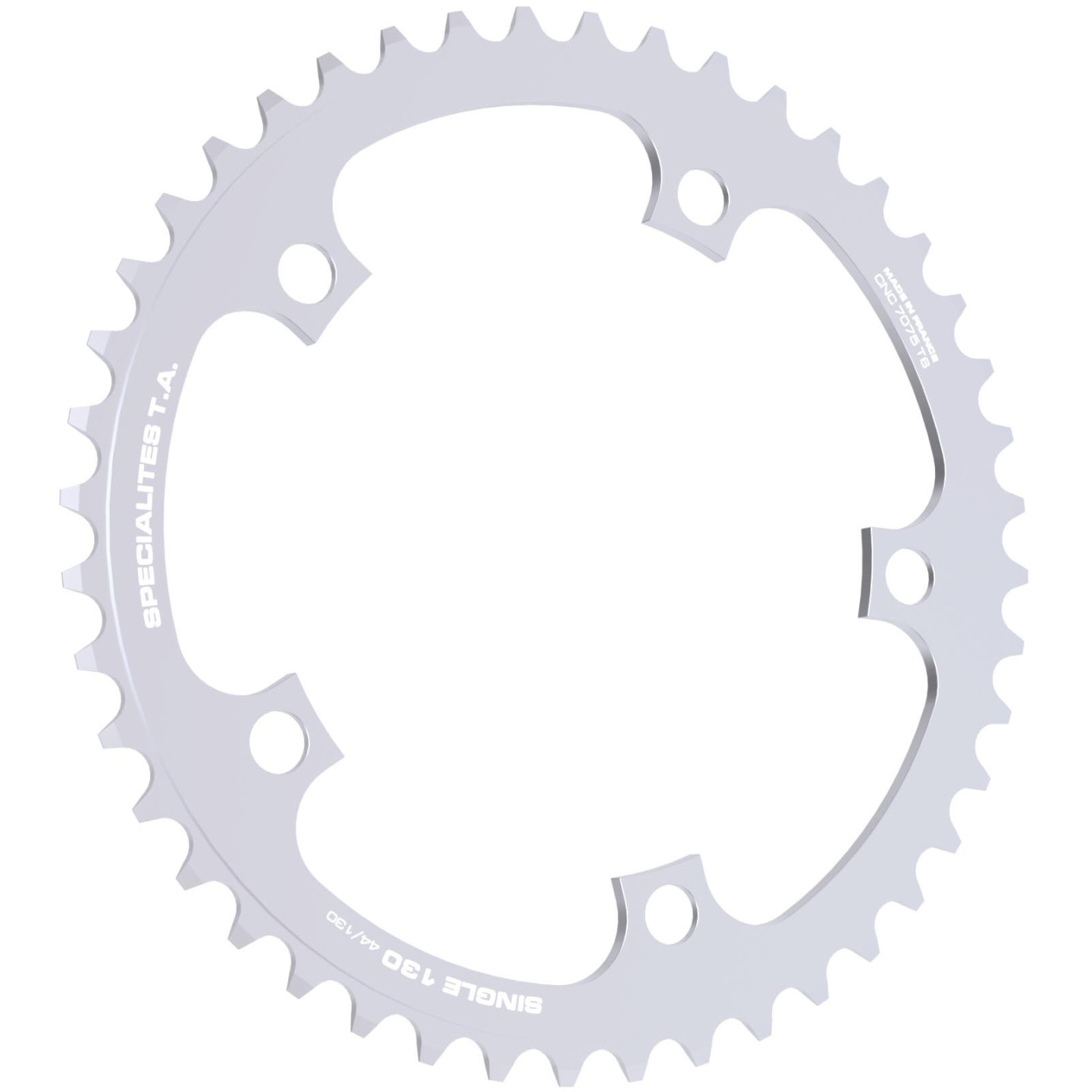 Single Chainring Spécialités TA 130mm SINGLE SPEED/TANDEM/ROHLOFF Silver
