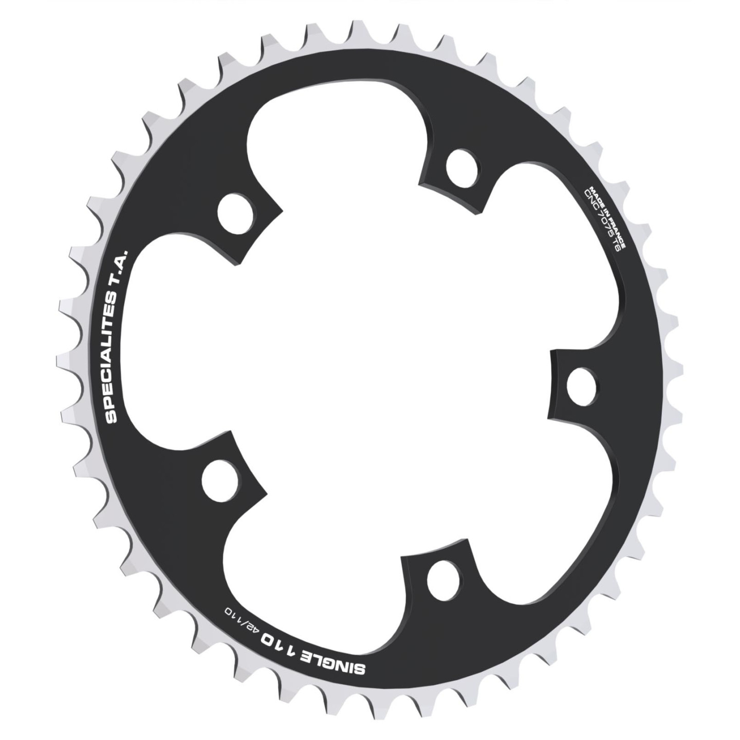 Single Chainring Spécialités TA 110mm SINGLE SPEED/TANDEM/ROHLOFF Black