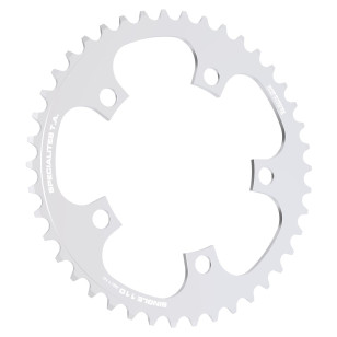Spécialités TA 110mm SINGLE SPEED/TANDEM/ROHLOFF enkel kettingblad Zilver
