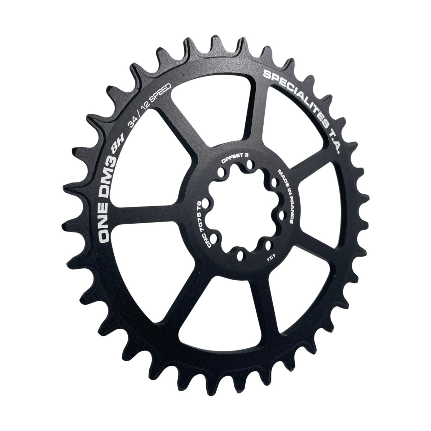 Single Chainring Spécialités TA ONE DM3 Eagle 8H Narrow Wide Sram Direct Mount - Offset 3mm