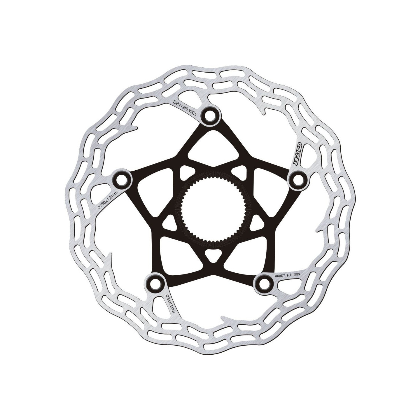 Brake Disc Galfer Road/Gravel - Wave Shark Centre Lock - ø160mm - 102g