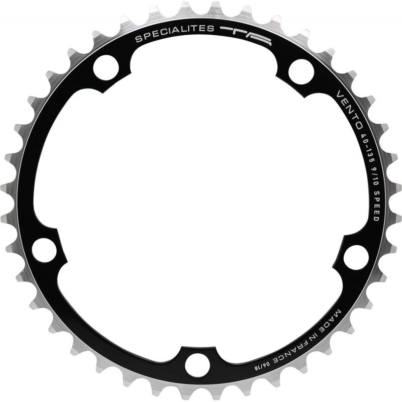 *** AUSLAUFMODELL *** Spécialités TA Vento Kettenblatt innen 9/10-fach 135mm Schwarz *** AUSLAUFMODELL *** Spécialités TA Vento Kettenblatt innen 9/10-fach 135mm Schwarz