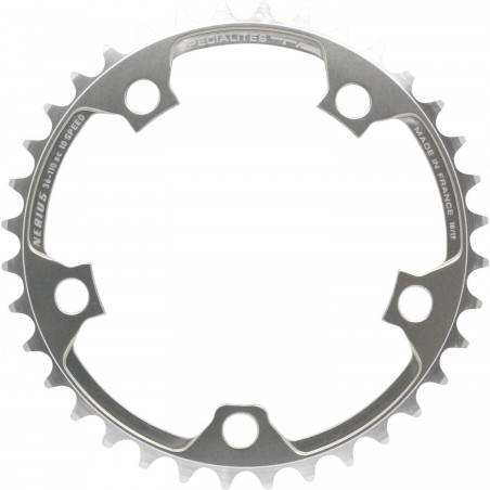 Plateau Spécialités TA Nérius Intérieur Campagnolo Compact Veloce/Centaur/Chorus/Record 10V Argent