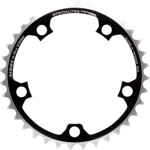 *** FIN DE SÉRIE *** Plateau Spécialités TA Nérius Intérieur Campagnolo Compact Veloce/Centaur/Chorus/Record 10V Noir Spécial...