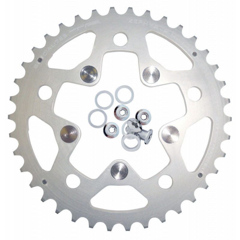 Plateau Spécialités TA porteur triple Zéphyr-K Compact 110/74mm Intermédiaire 9/10V Argent Spécialités TA PL52110202 Triple Plateau Spécialités TA porteur triple Zéphyr-K Compact 110/74mm Intermédiaire 9/10V Argent Spécialités TA PL52110202 Triple