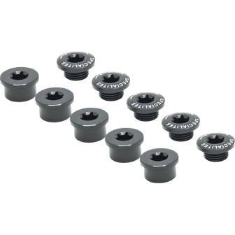 Bolt Kit Spécialités TA Aluminium Single Chainring - Torx - Black (bag of 5)