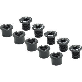 Bolt Kit Spécialités TA Aluminium - Double Chainrings - Black (bag of 5)