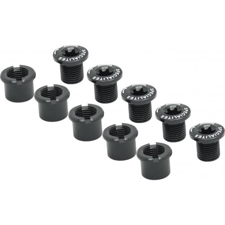 Bolt Kit Spécialités TA Aluminium - Double Chainrings - Black (bag of 5)