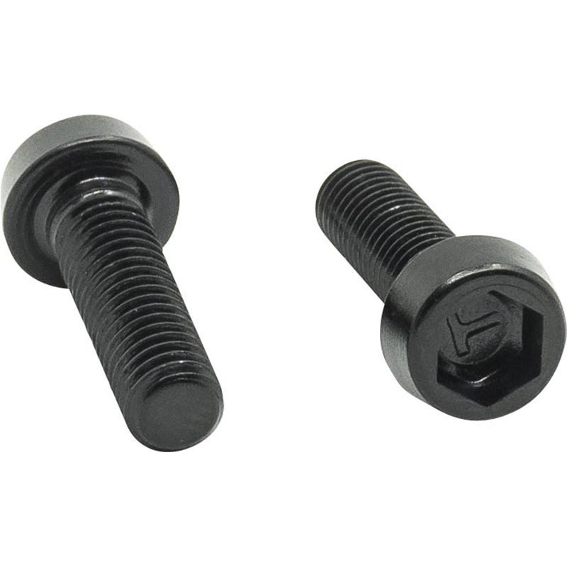 Aluminium Bolts for Bottle Cage - M5x17 (screw head 3.5 mm) - Black (bag of 2) Aluminium Bolts for Bottle Cage - M5x17 (screw head 3.5 mm) - Black (bag of 2)