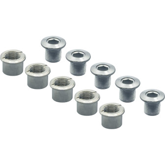 Bolt Kit Spécialités TA Aluminium - Double Chainrings - Silver (bag of 5)