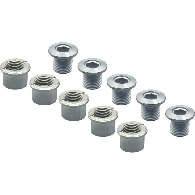 Bolt Kit Spécialités TA Aluminium - Double Chainrings - Silver (bag of 5)