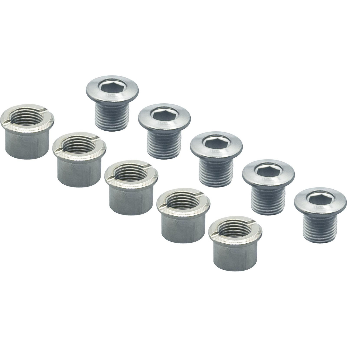 Bolt Kit Spécialités TA Aluminium - Double Chainrings - Silver (bag of 5)