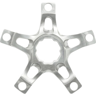 Spécialités TA CARMINA Road Compact Double 110mm spider - Polished Silver
