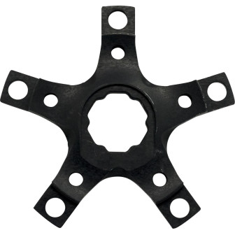 Spécialités TA CARMINA Road Triple Compact 110/74mm spider - Black Anodised