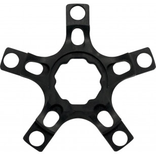 Spécialités TA CARMINA Rennrad Compact Double 110mm Spider - Schwarz eloxiert
