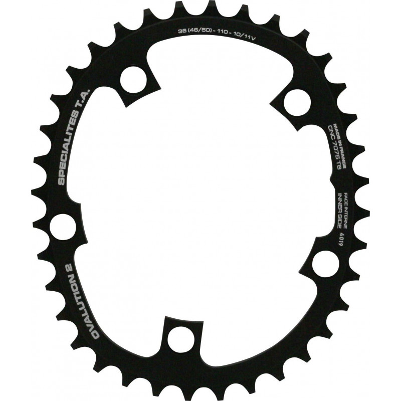 *** END OF SERIES *** Chainring Spécialités TA OVALUTION 2 Compact 110mm Inner *** END OF SERIES *** Chainring Spécialités TA OVALUTION 2 Compact 110mm Inner