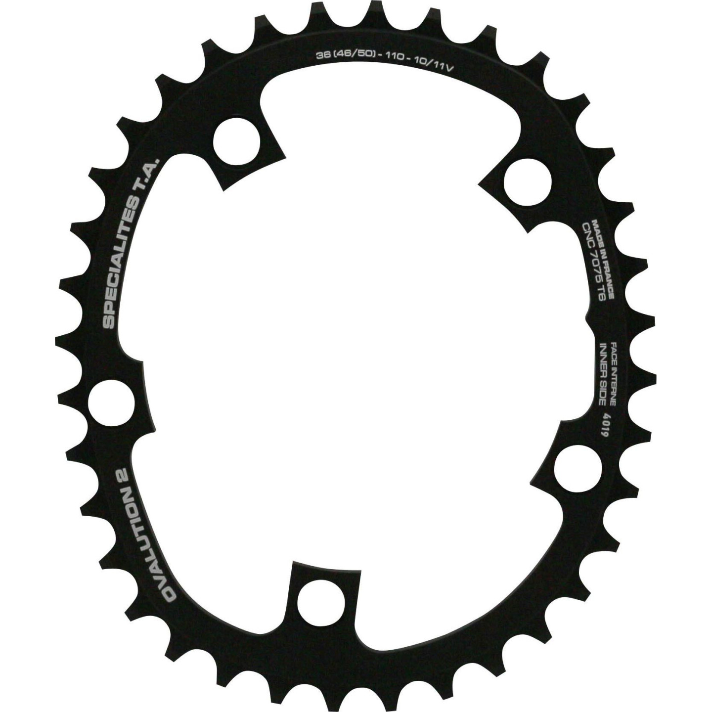 Chainring Spécialités TA OVALUTION 2 Compact 110mm Inner