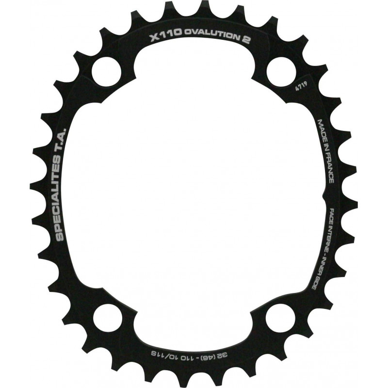 *** AUSLAUFMODELL *** Spécialités TA OVALUTION 2 X110 Kettenblatt Compact 110mm innen *** AUSLAUFMODELL *** Spécialités TA OVALUTION 2 X110 Kettenblatt Compact 110mm innen