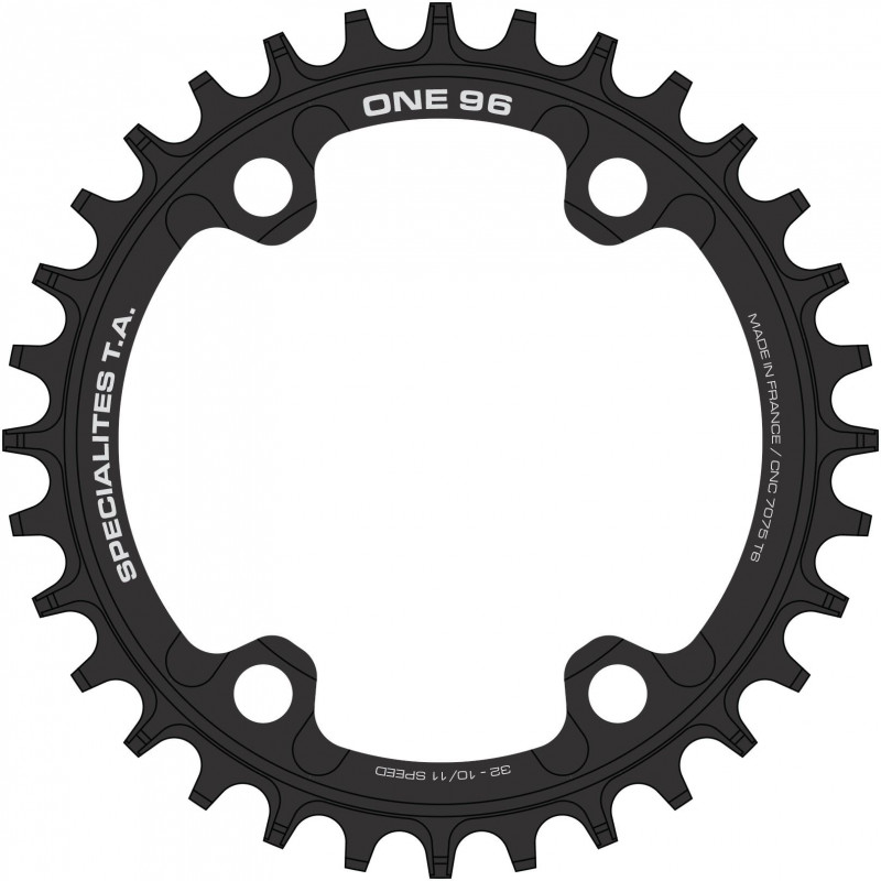 Single Chainring Spécialités TA ONE 96 Narrow Wide for Shimano XTR M9000/M9020, XT M8000, SLX7000, Deore 6000