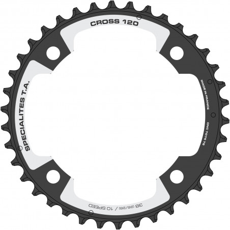 Spécialités TA CROSS Kettenblatt 10-fach außen 120mm SRAM/Cannondale