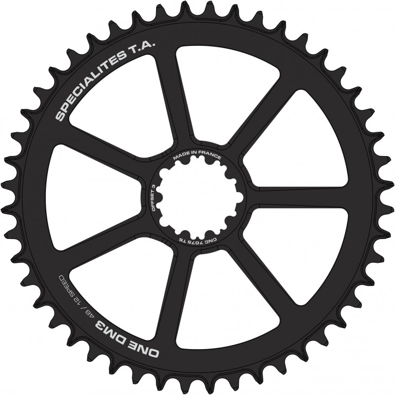Monocorona Spécialités TA ONE DM3 Sram Direct Mount - Offset 3mm - Strada/Gravel