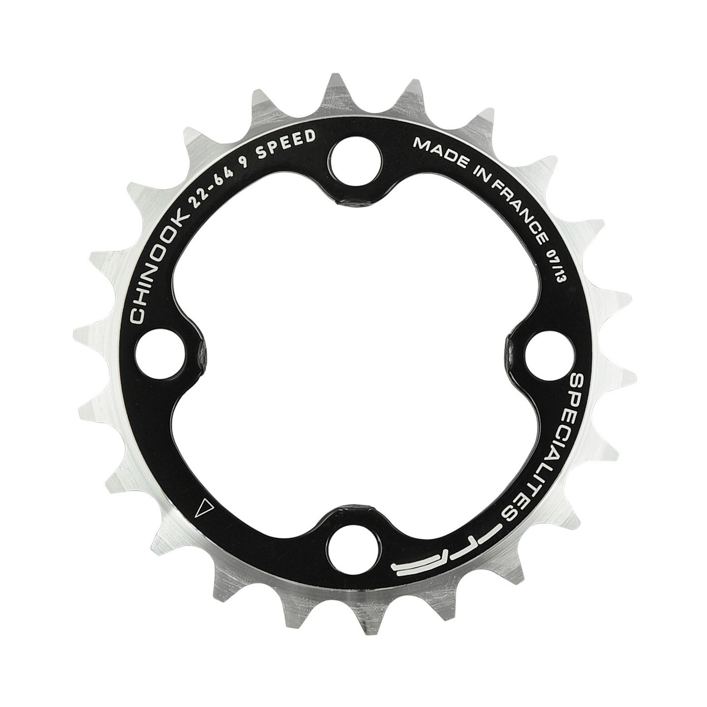 Chainring Spécialités TA Chinook 9-speed Inner 64mm Matt Black