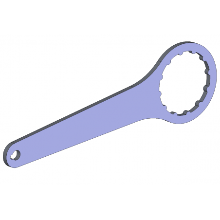 Llave de apriete de 12 tetones Spécialités TA para ejes de pedalier T47